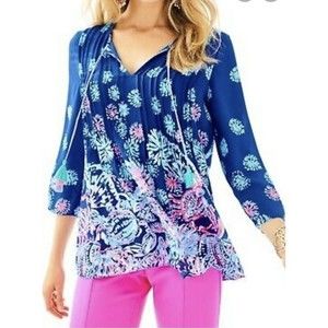 Lilly Pulitzer Marilina Tunic Top Gypsea Size Medium